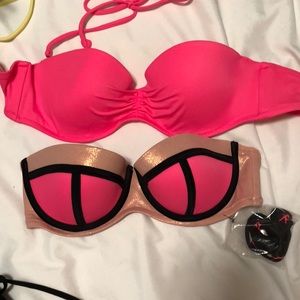 VS hot pink bikini tops